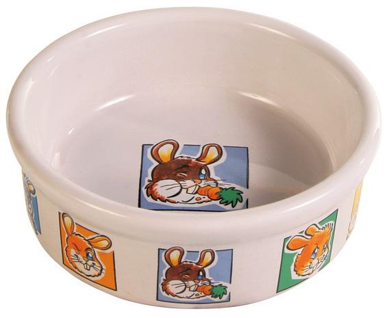 Миска для кроликов Trixie Кролик керамика с принтом 300 мл.